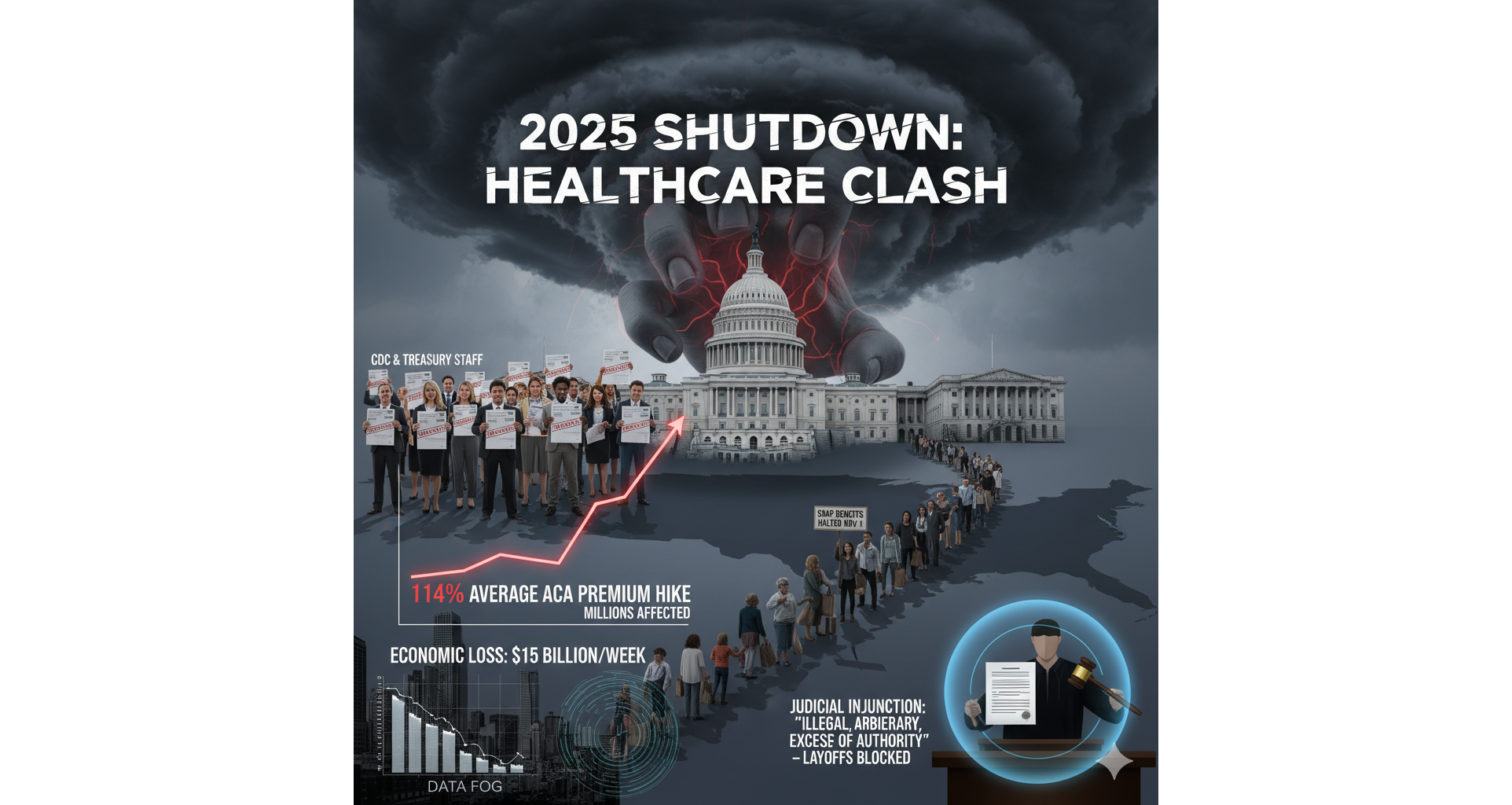 Shutdown Crisis: Healthcare Clash and Mass Layoffs