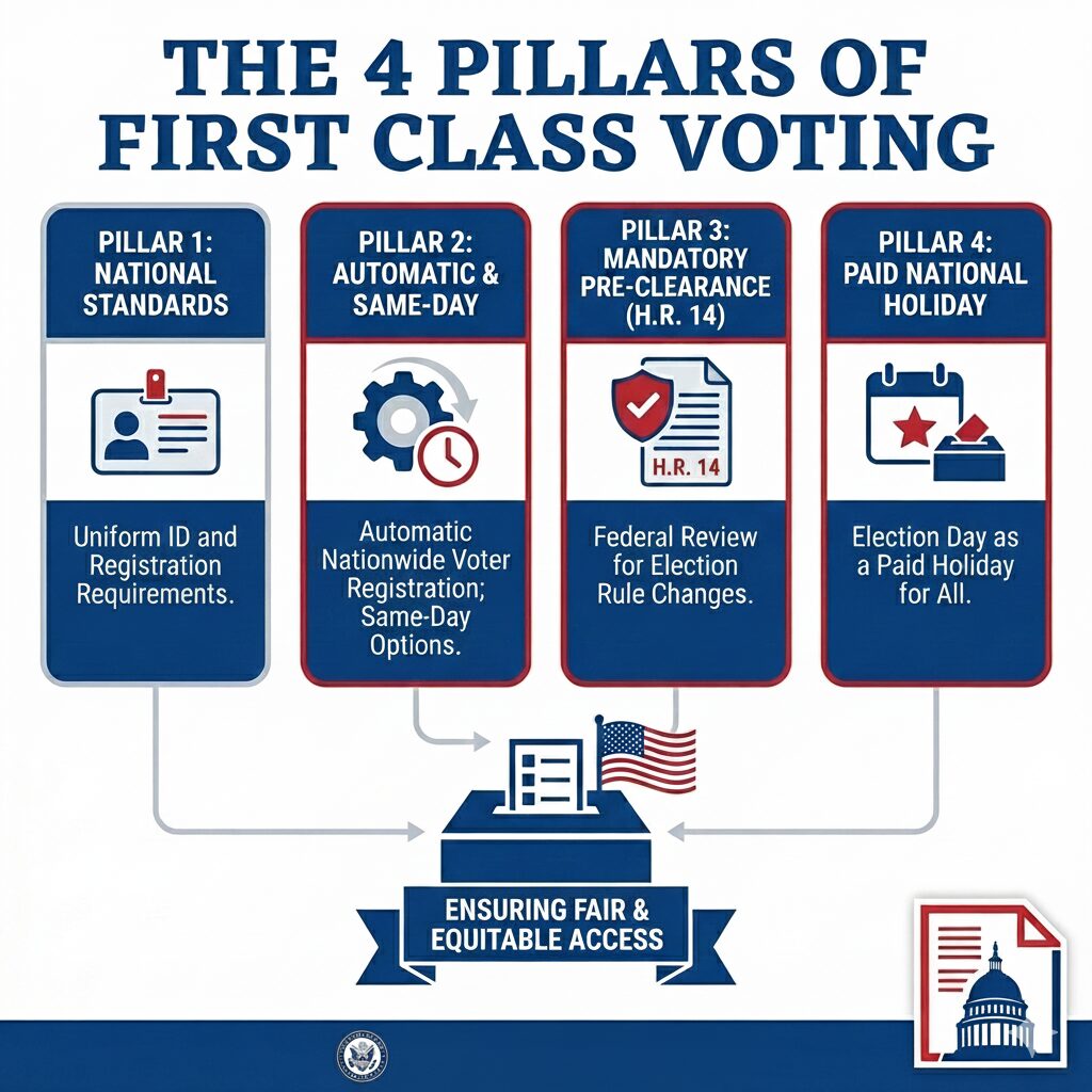 First Class Voting Infographic