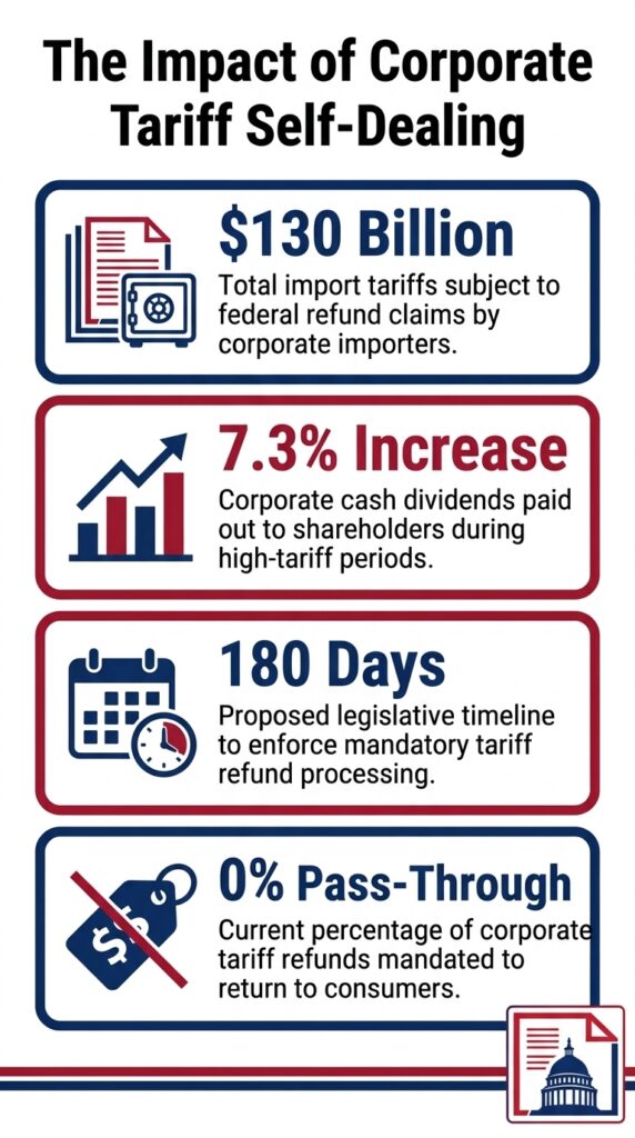 The Impact of Corporate Tariff Self-Dealing info graphic
